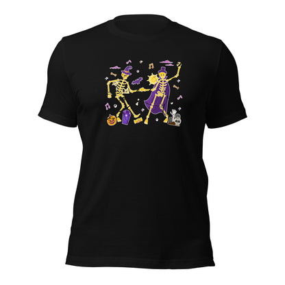 Dancing Skeleton Halloween Dias De Los Muertos Unisex Dark Shirt