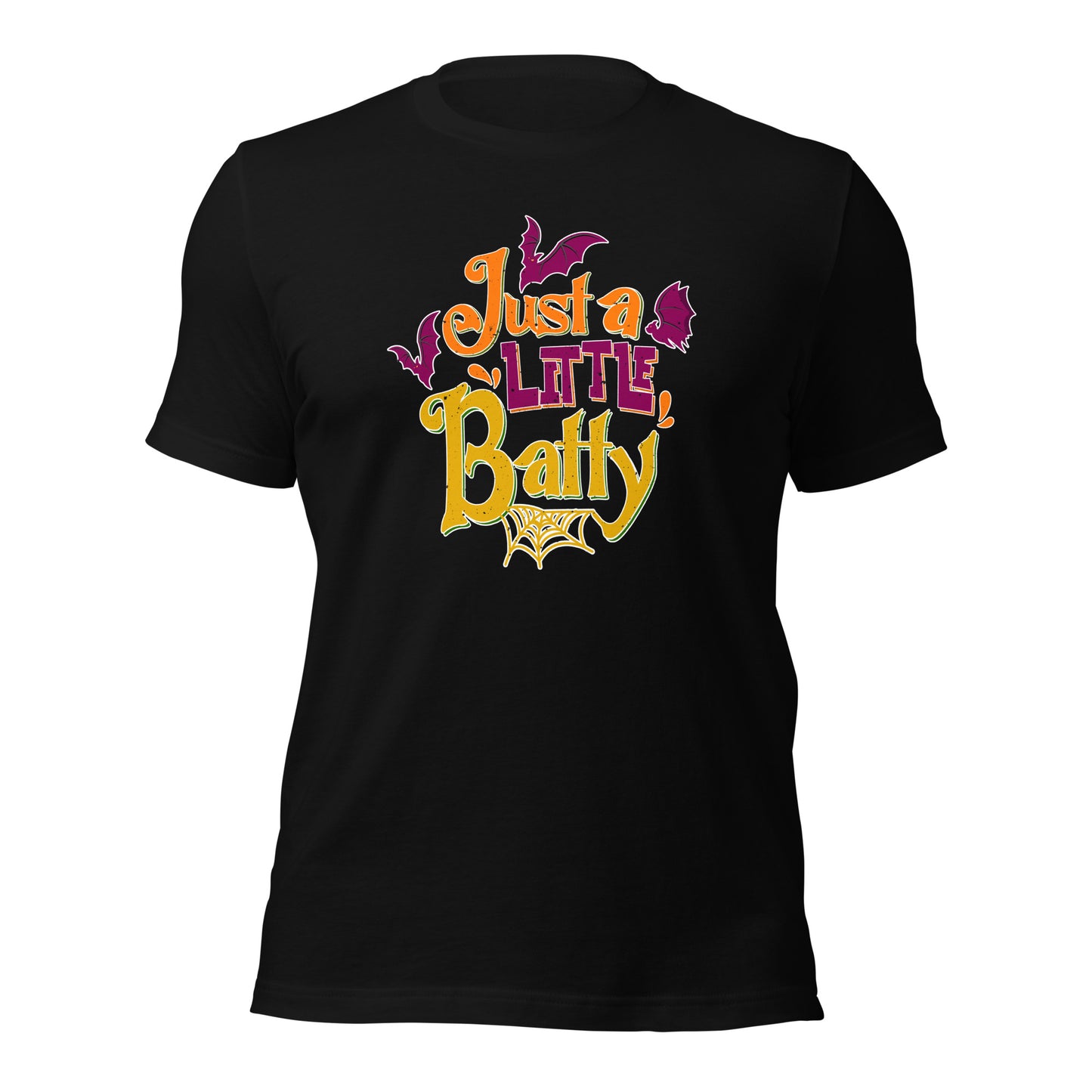 Just A Little Batty Trick Or Treat Holiday Unisex Dark Shirt