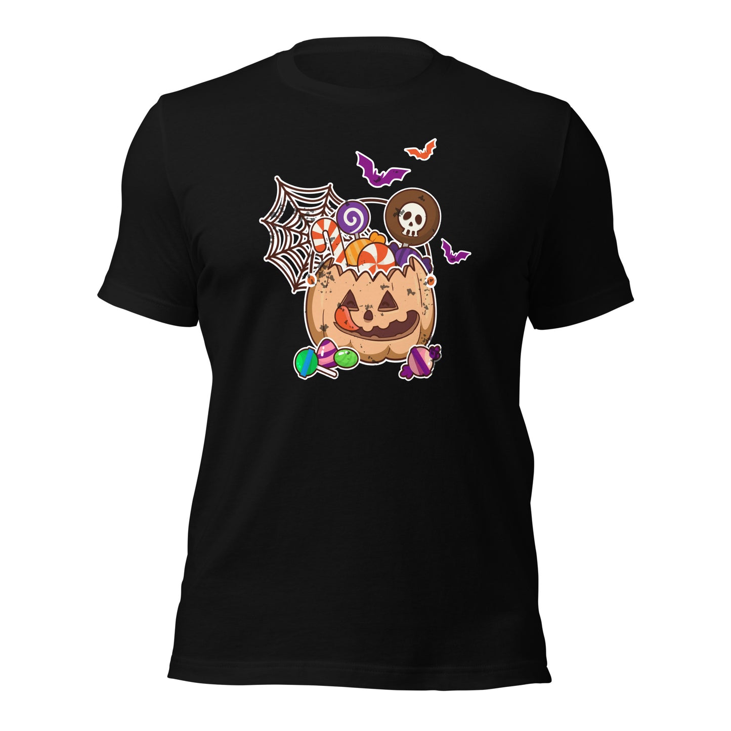 Sweet Pumpkin Jar Trick or Treat Spooky Season Unisex Dark Shirt