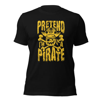 Pretend Pirate Buccaneer Halloween Pirate Unisex Dark Tee