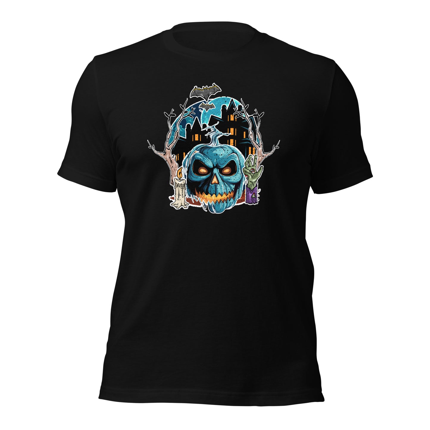 Haunted House Creepy Skull Halloween Unisex Dark Shirt