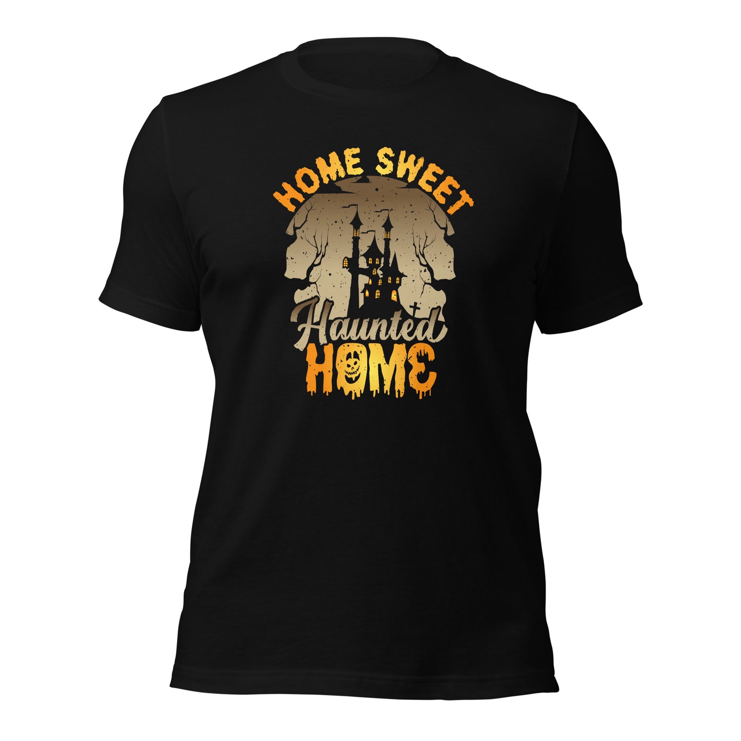 Home Sweet Haunted Home Real Estate Halloween Unisex Dark Shirt