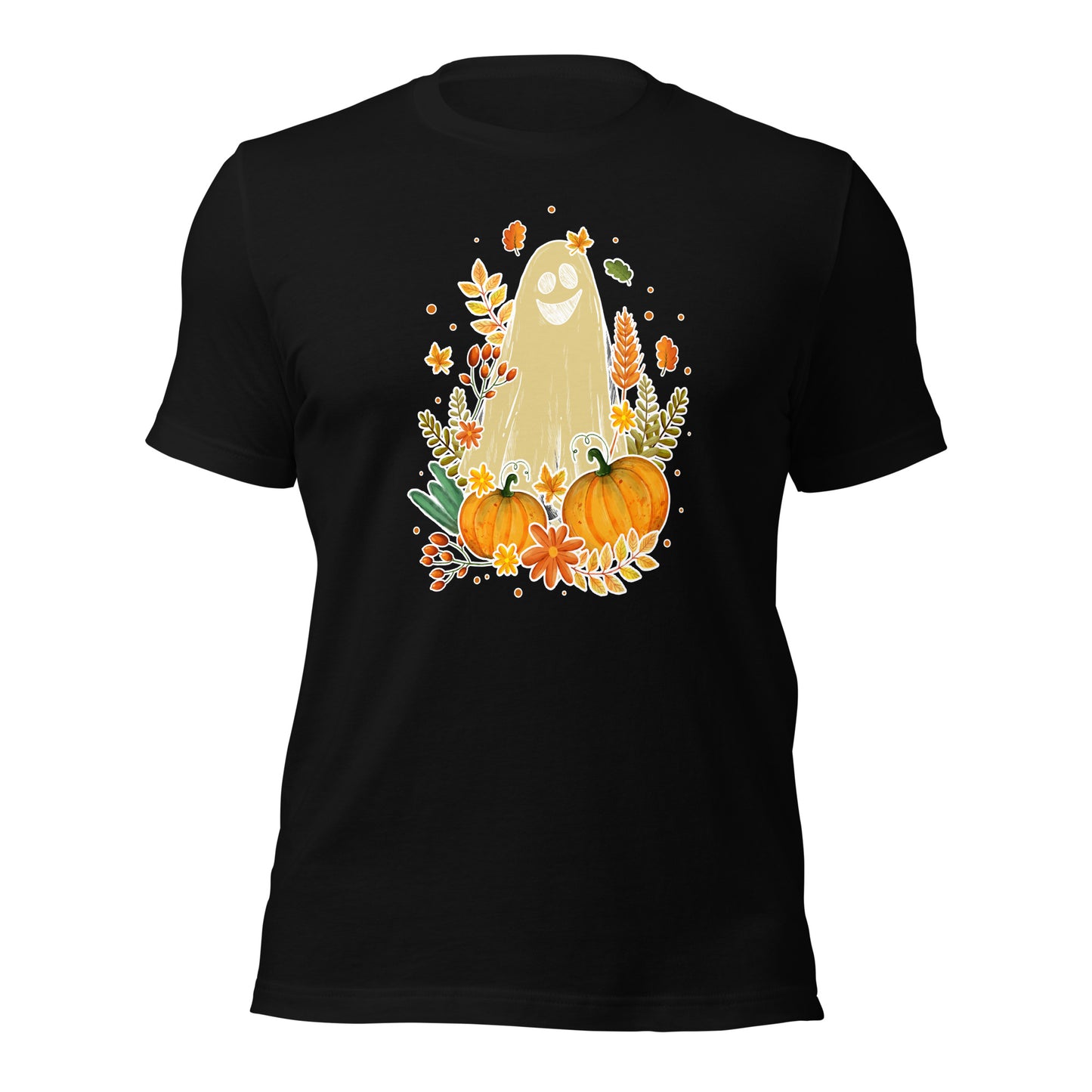 Spooky Ghost Autumn Fall Thanksgiving Unisex Dark Shirt