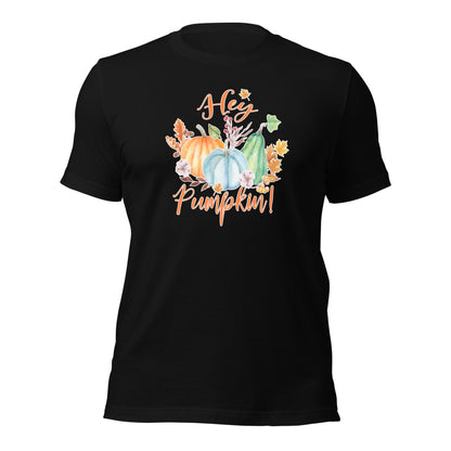 Hey Pumpkin Fall Thanksgiving Patch Unisex Dark Shirt