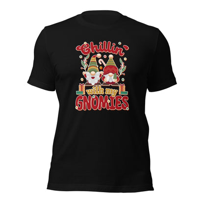 Chillin With My Gnomies Christmas Unisex Dark Shirt