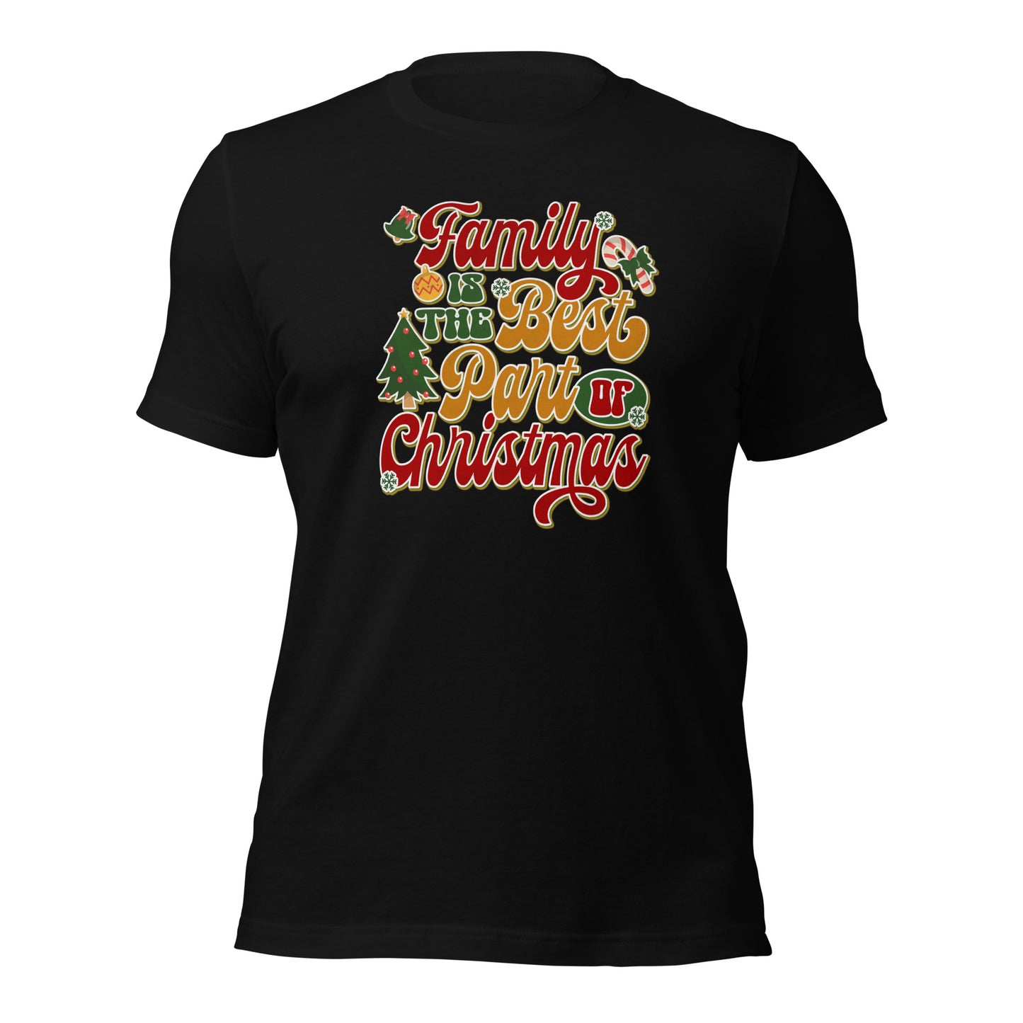 Family Is The Best Part Of Christmas Family Outfit Dark Shirt