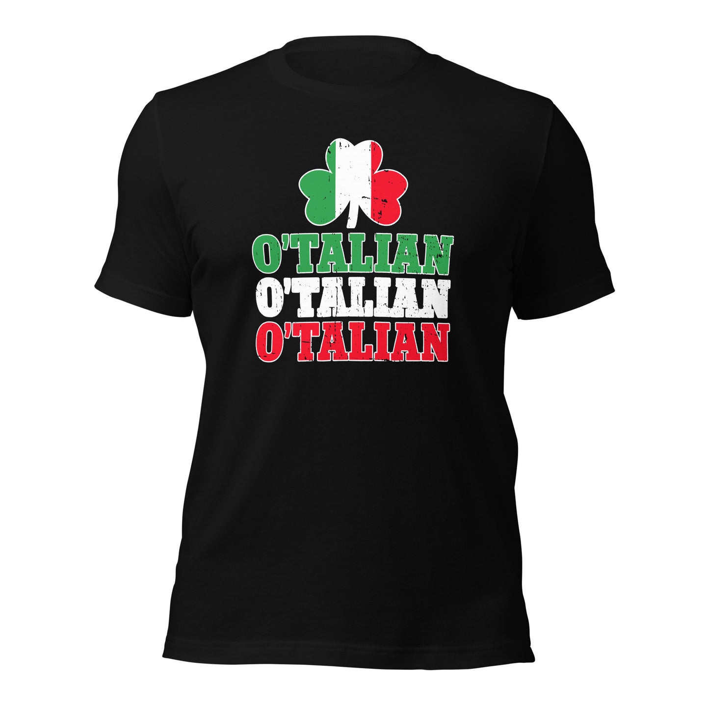 O' Talian Green St. Patricks Is Italian Unisex Dark Shirt