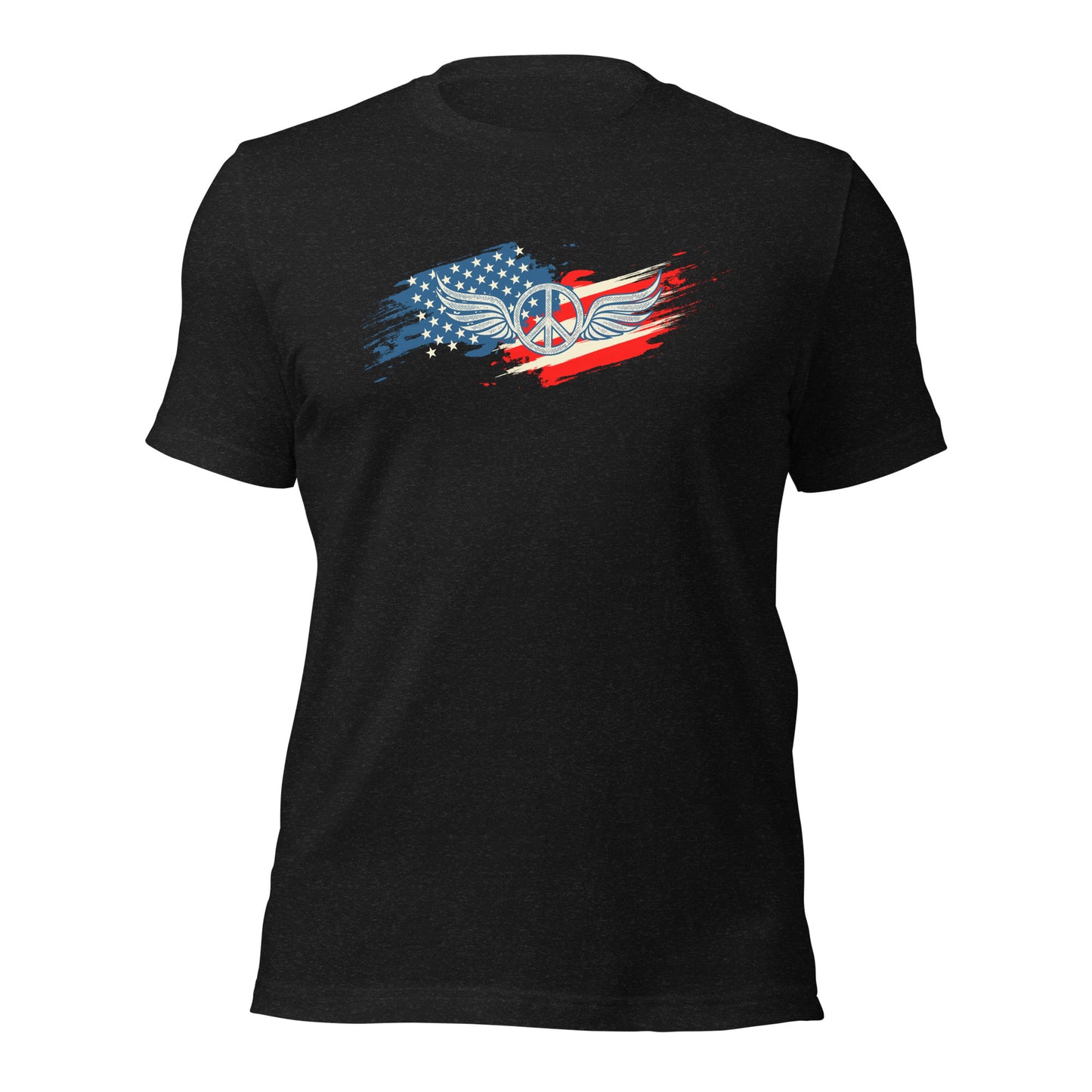 American Flag Fading USA Veteran Vintage Unisex Dark t-shirt