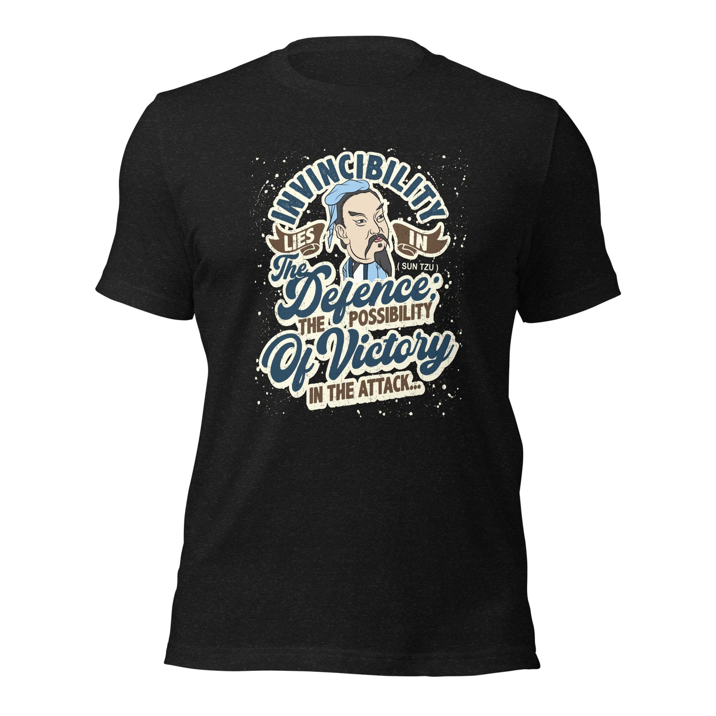 Invincibility lies in the defense, the possibility of victory Unisex Dark Tee