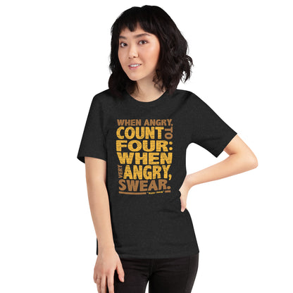 When Angry Count To Four Anger Coach Unisex Dark Shirt