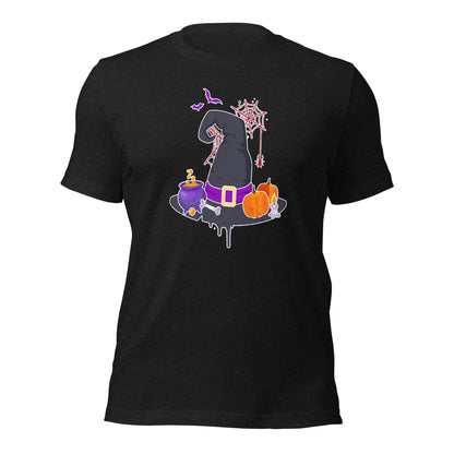 Witch Hat Aesthetic Halloween Vibes Graphic Unisex Dark Shirt