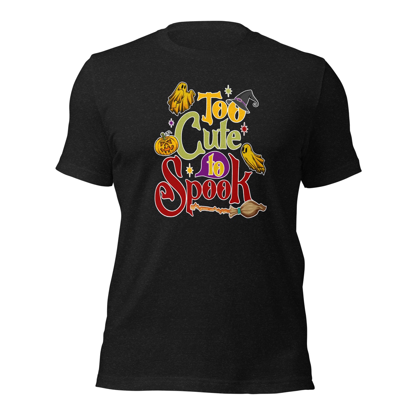 Too Cute To Spook Women's Men's Kids Halloween Dark Shirt