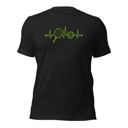 Pickleball Heartbeat Pickle Ball Lover Athlete Unisex Dark Shirt