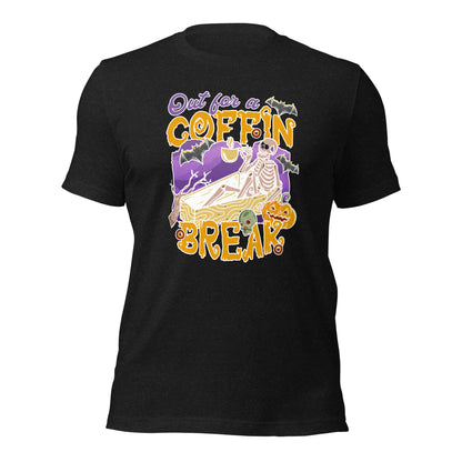 Out For A Coffin Break Coffee Lover Unisex Dark Shirt