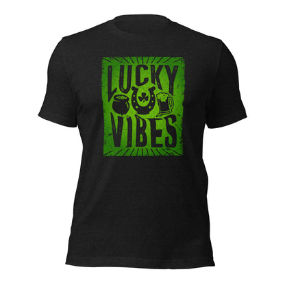 Lucky Vibes Summer Vibes Lucky St. Patricks Day Unisex Dark Shirt