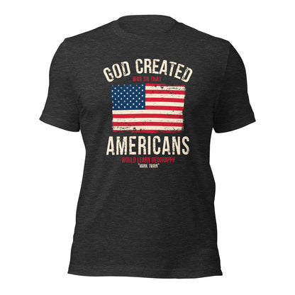 Mark Twain God Created War Patriotic Flag Unisex Dark Shirt