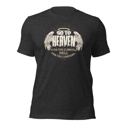 Mark Twain Go To Heaven For The Climate Vintage Unisex Dark Shirt