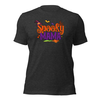 Halloween Spooky Mama Mysterious Mother Haunted Mom Dark Tee