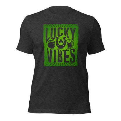 Lucky Vibes Summer Vibes Lucky St. Patricks Day Unisex Dark Shirt