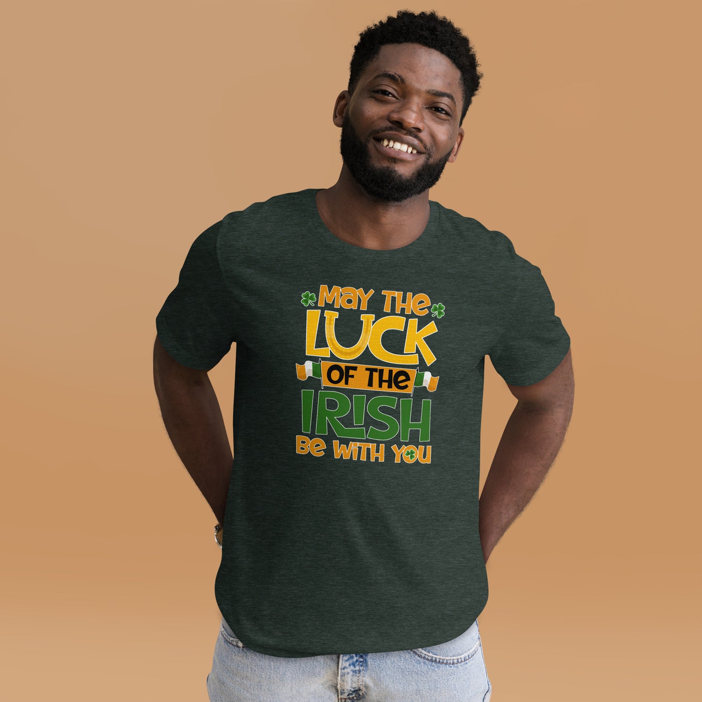 May The Luck Of The Irish Be With You St. Patricks Day Shenanigans Unisex Dark T-Shirt