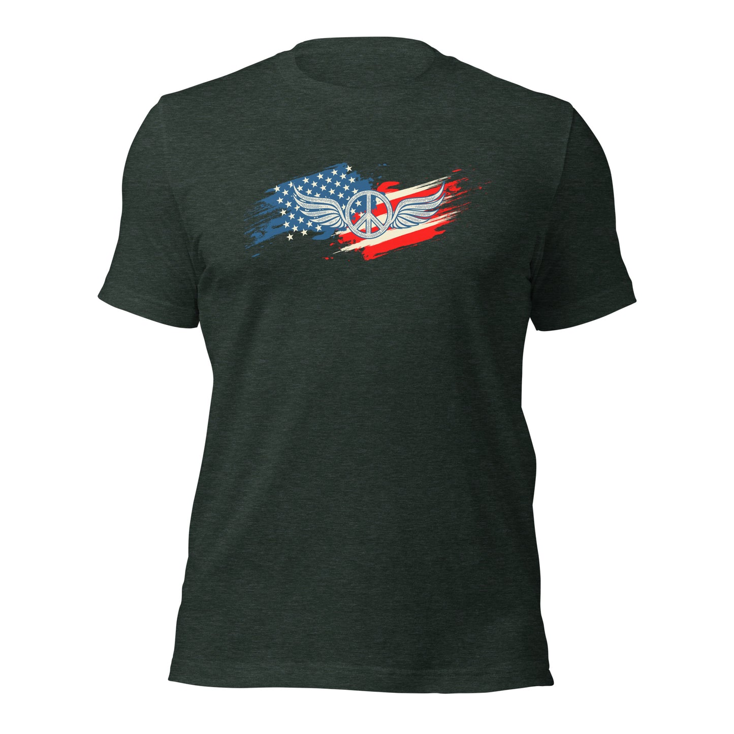 American Flag Fading USA Veteran Vintage Unisex Dark t-shirt