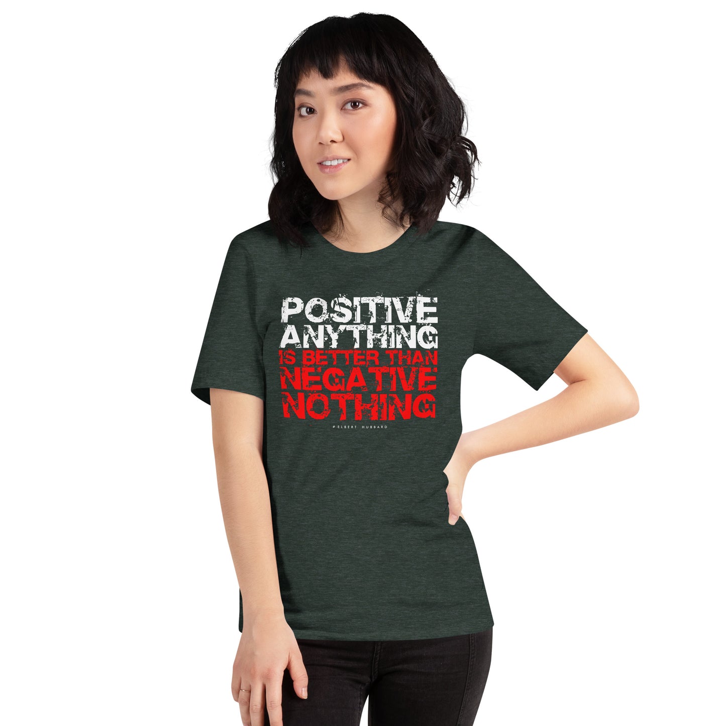 Elbert Hubbard Positive Mindset Unisex Dark Shirt