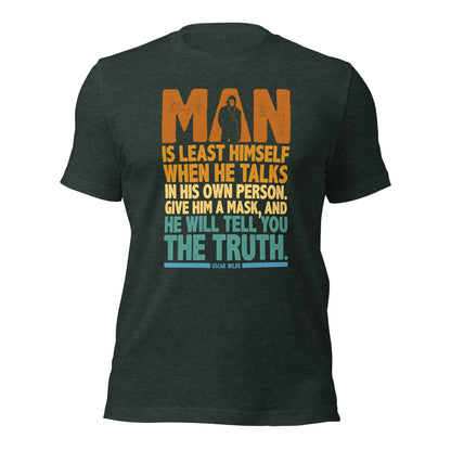 Oscar Wilde Give Him A Mask And He Will Tell You The Truth Honesty Unisex Dark Shirt