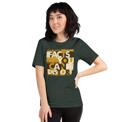 Get Your Facts Journalism Gift Vintage Unisex Dark Tee