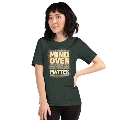 Mark Twain Mind Over Matter Vintage Unisex Dark Tshirt