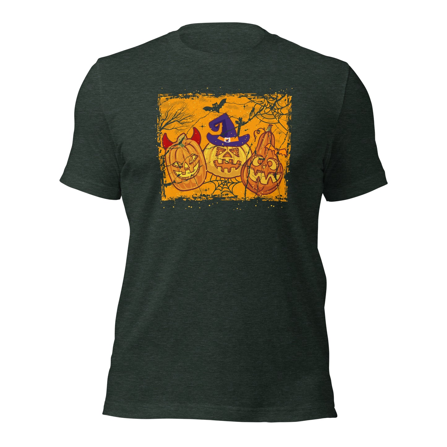 Pumpkin Halloween Jack O Lantern Spooky Season Unisex Dark Tee