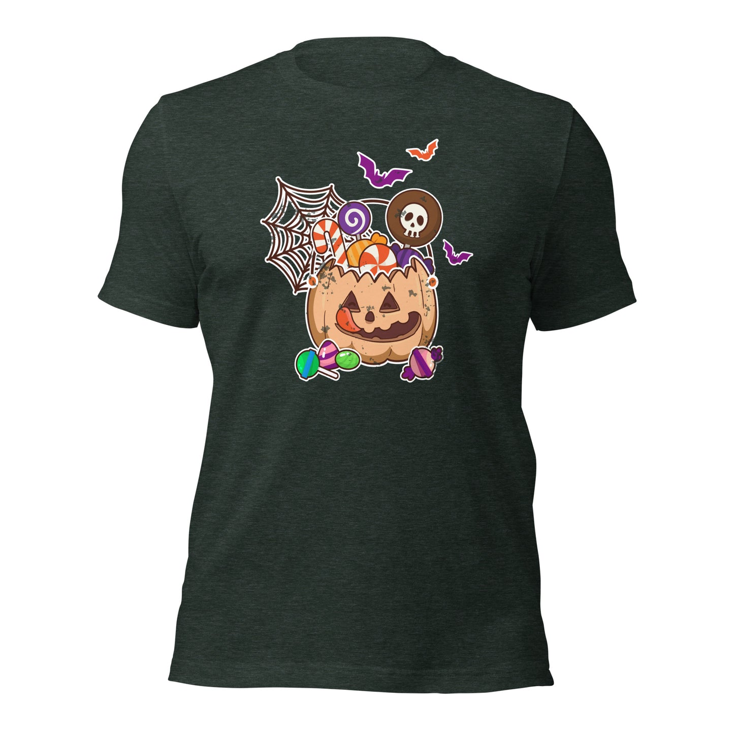 Sweet Pumpkin Jar Trick or Treat Spooky Season Unisex Dark Shirt