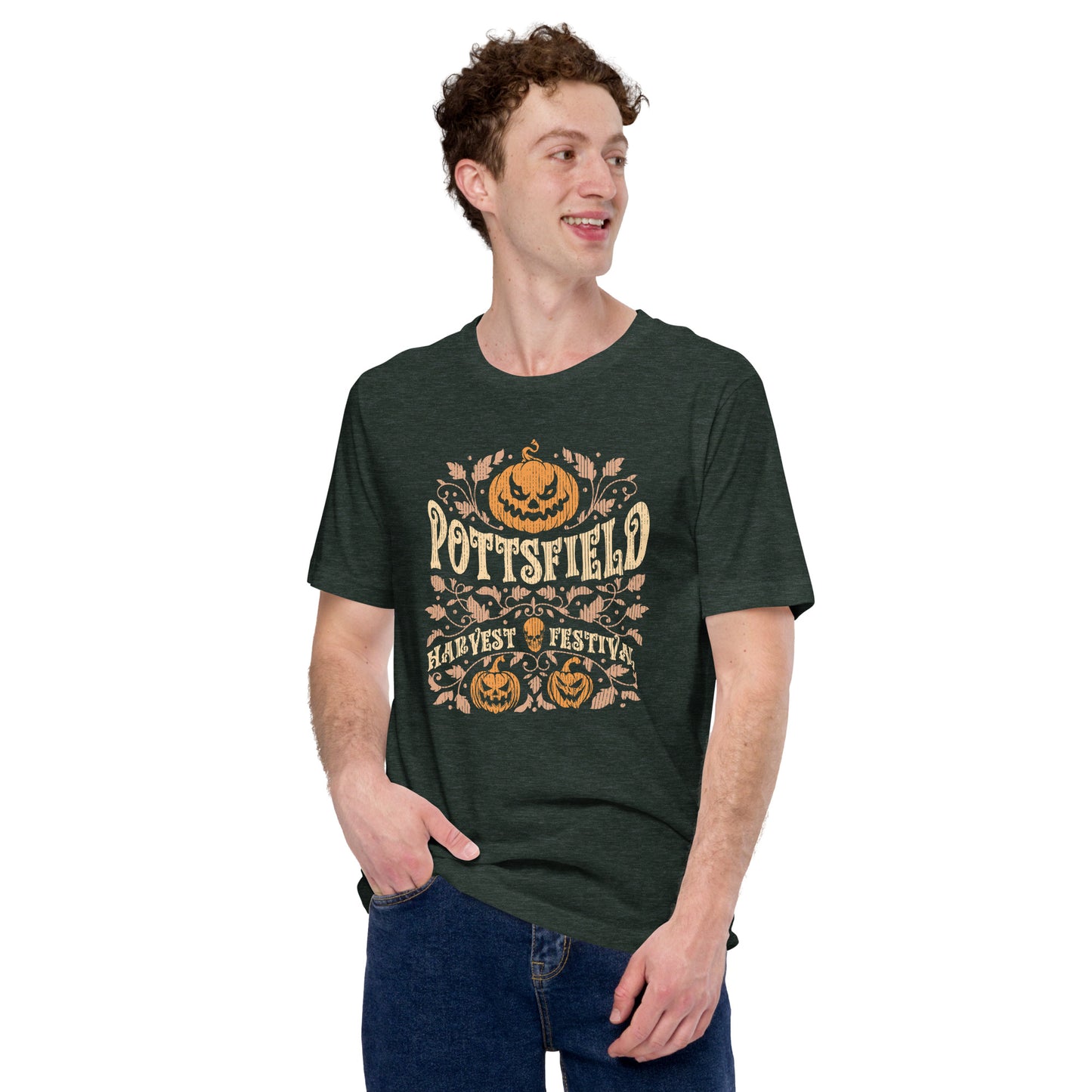 Pottsfield Harvest Festival Pumpkin Season Unisex Dark Shirt