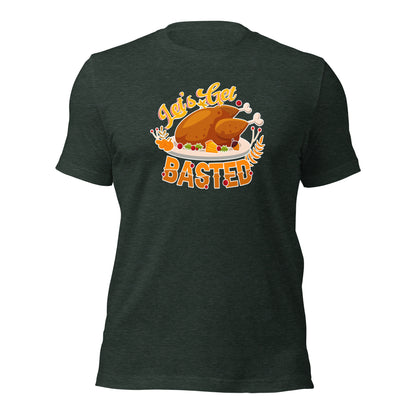 Let's Get Basted Family Thanksgiving Dinner Unisex Dark Shirt