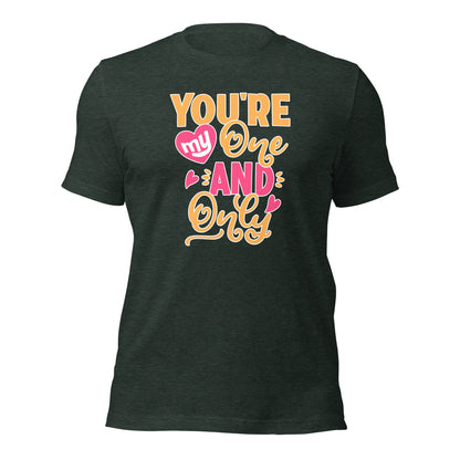 Married Couple Shirt, You're My One And Only Valentines Day Unisex Dark Shirt