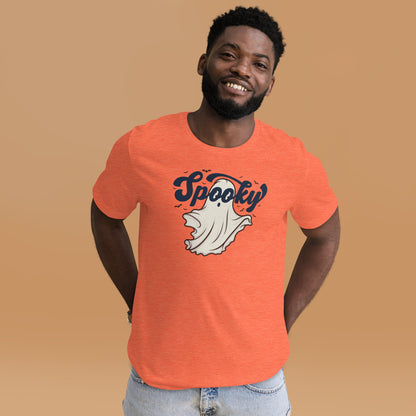 Spooky Ghost Halloween Creepy Boo Unisex Light Shirt