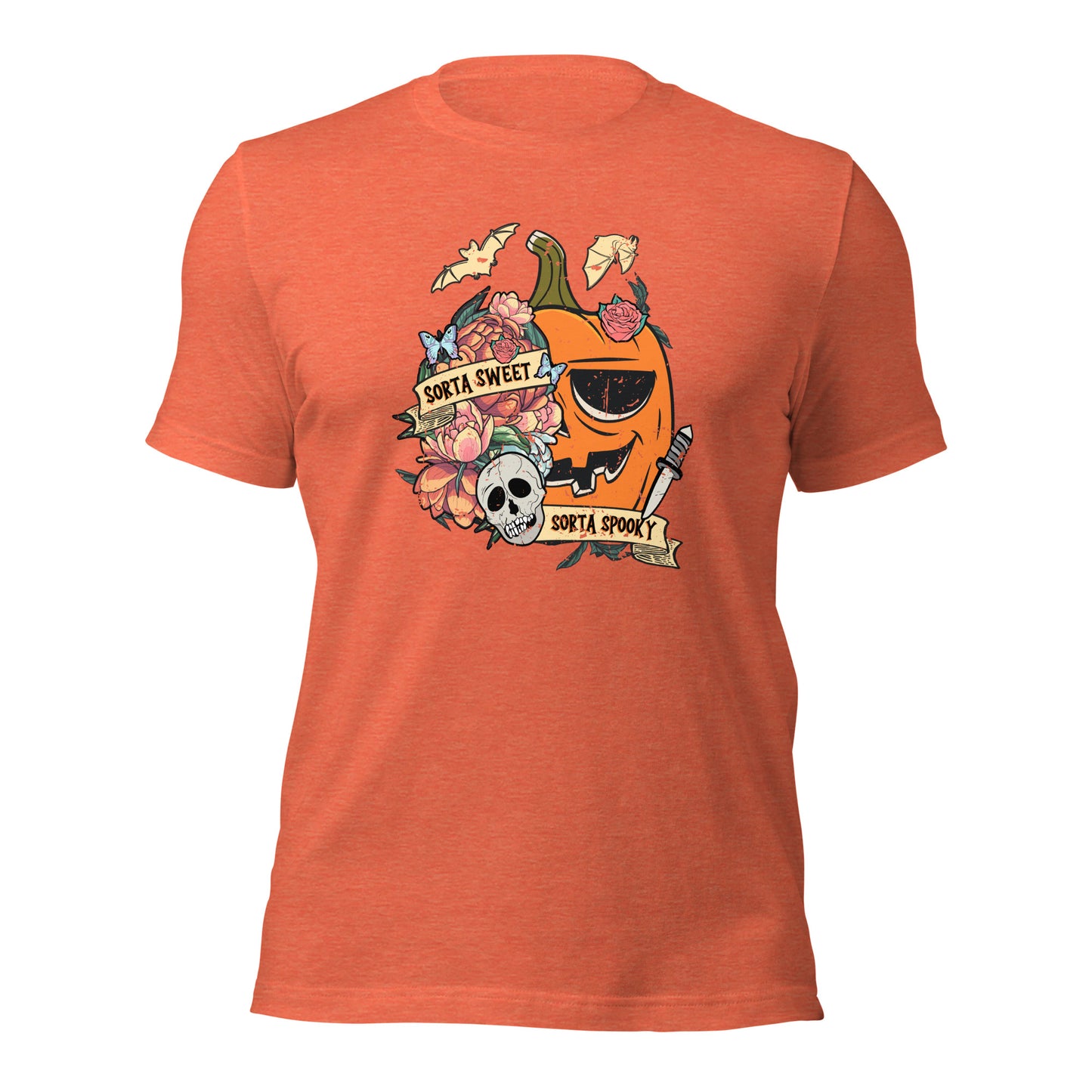 Retro Sorta Sweet Sorta Spooky Halloween Pumpkin Unisex Light Shirt