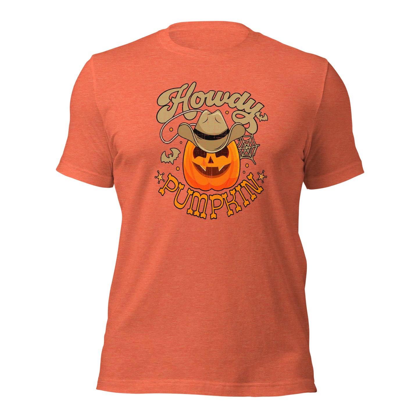 Howdy Pumpkin Cowboy Cowgirl Western Halloween Unisex Light Shirt