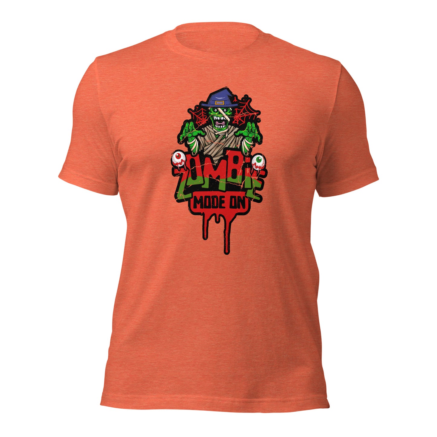 Zombie Mode On Spooky Season Halloween Party Unisex Light Tee