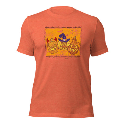 Pumpkin Halloween Jack O Lantern Spooky Season Unisex Light Tee