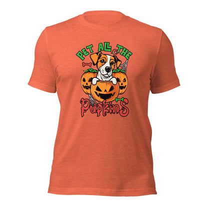 Pet All The Pupkins Purr Parent Animal Lover Unisex Light Tee