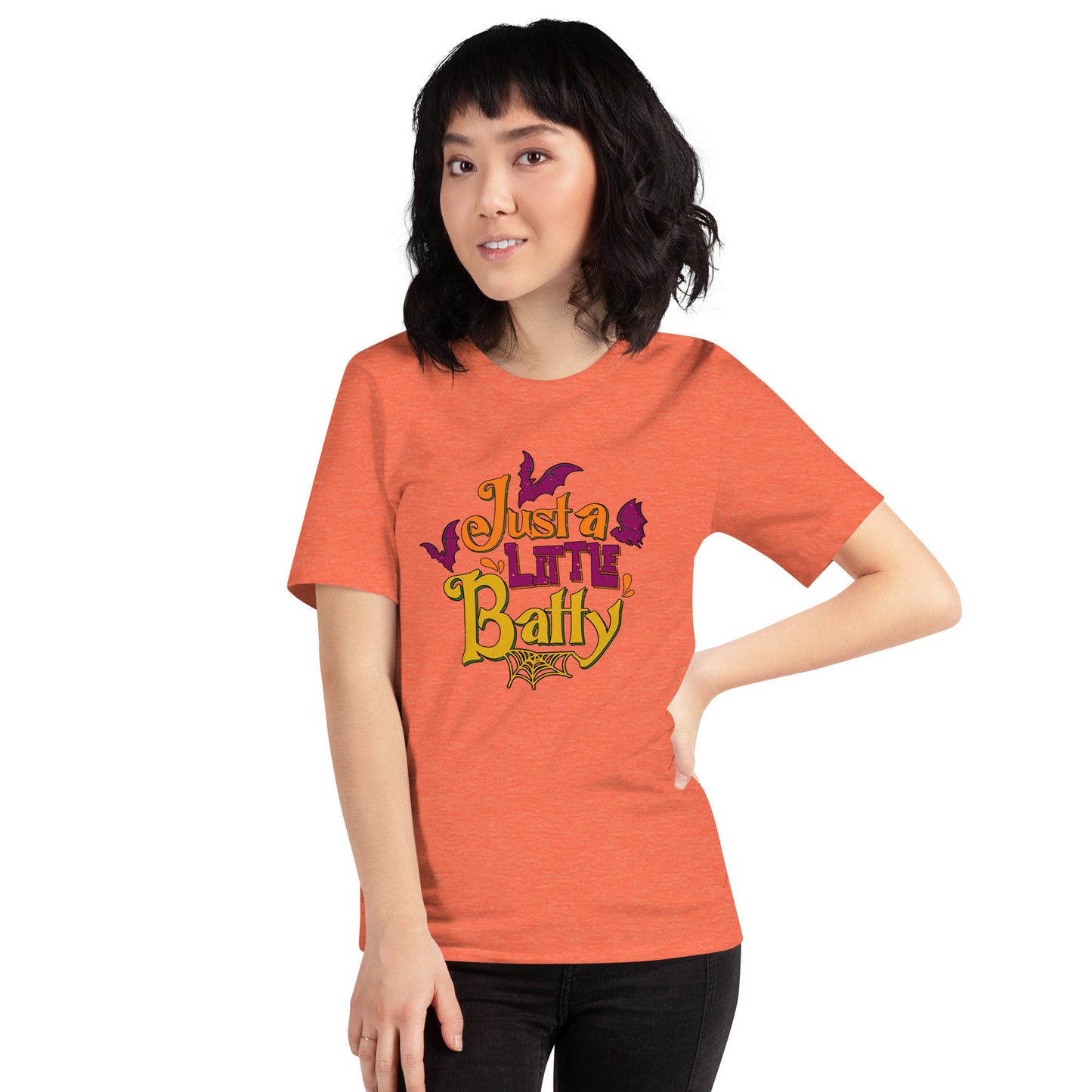 Just A Little Batty Trick Or Treat Holiday Unisex Light Shirt