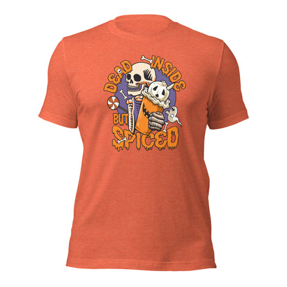 Dead Inside But Spiced Halloween Coffee Lovers Unisex Light Shirt