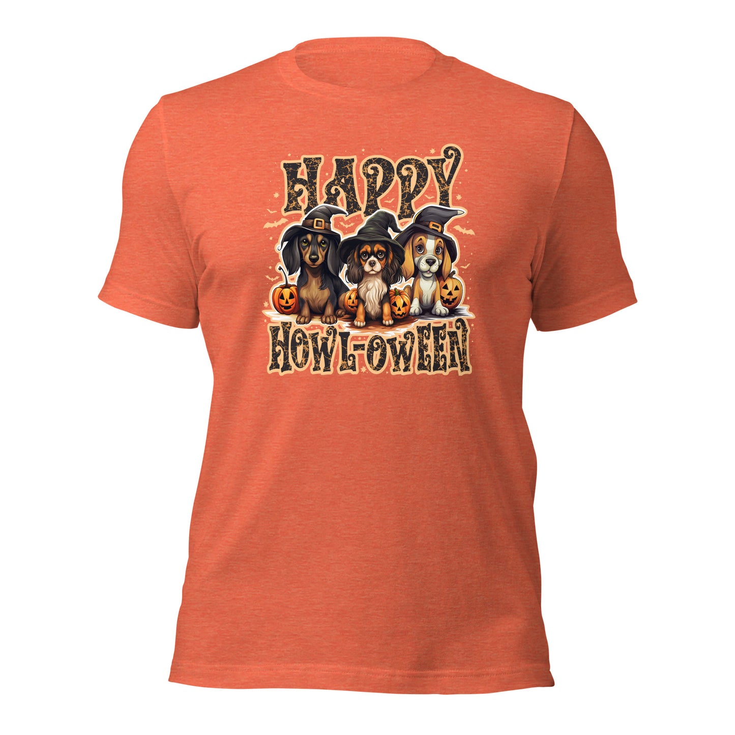 Happy Howl-oween Dog Lovers Halloween Unisex Light Shirt