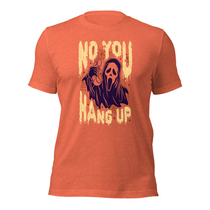 No You Hang Up Scream Spooky Season Halloween Light Tee