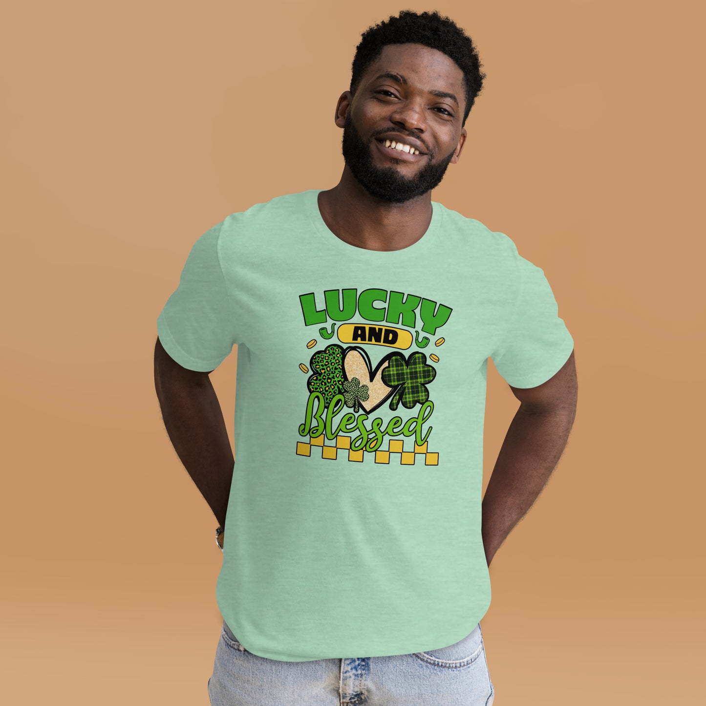 Lucky And Blessed Green Day Lucky Heart Unisex Shirt