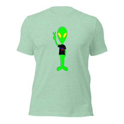 Donkey Liberal Democrats Alien Peace Sign USA Unisex Light t-shirt