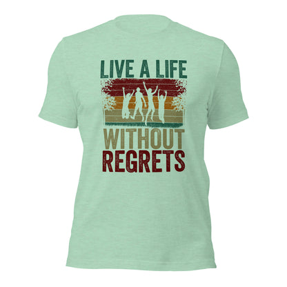 Live a life without regrets Yolo Tee Inspirational Positive Saying Unisex Light t-shirt