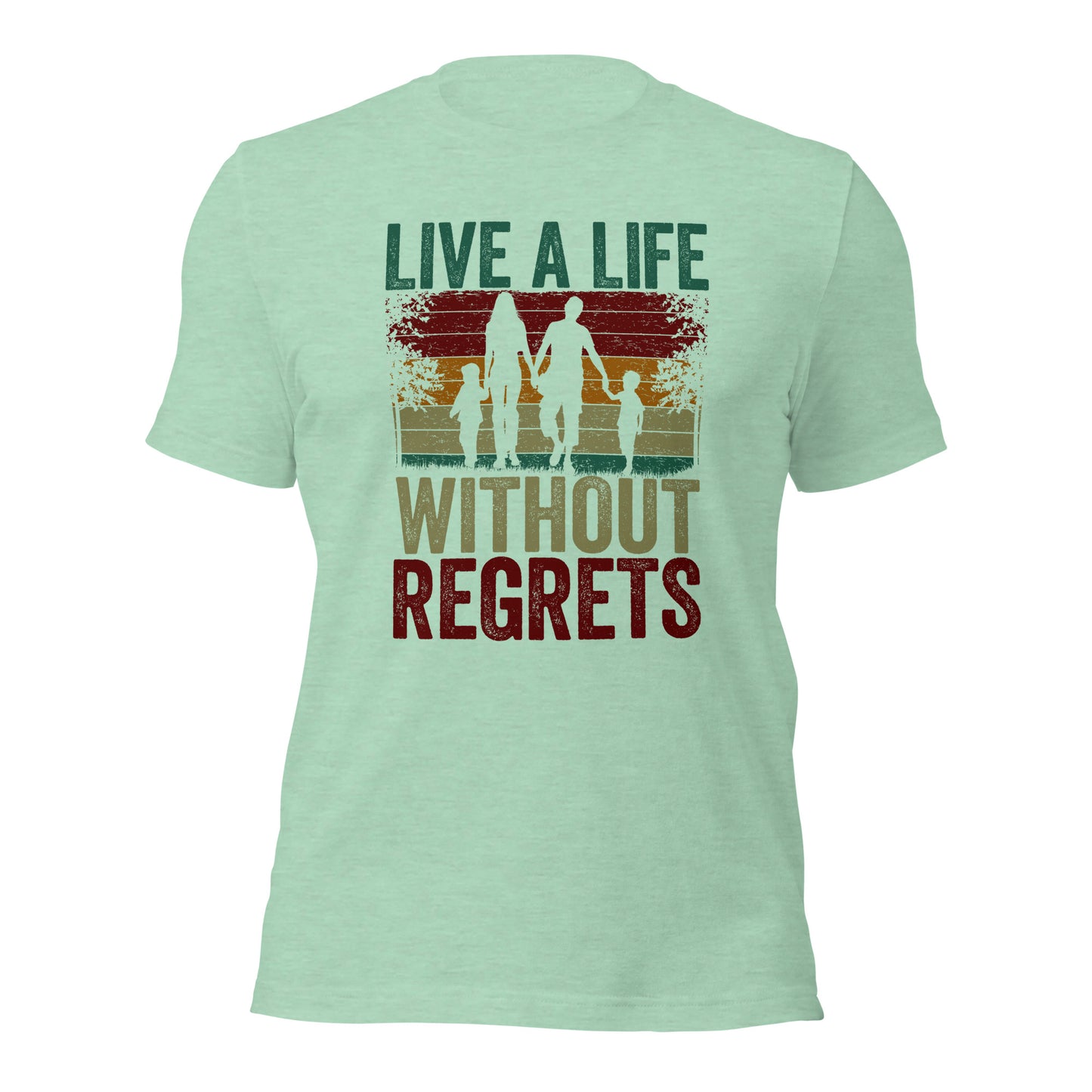 Family Matching Shirt Live A Life Without Regrets Unisex Light Tee