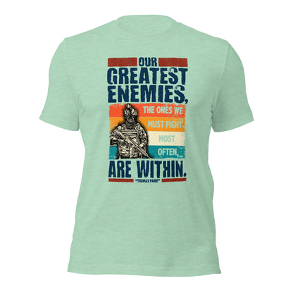 Thomas Paine The Greatest Enemies Unisex Light Shirt