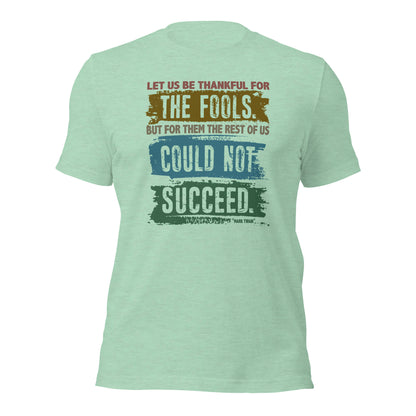 Mark Twain Successful Mind Quote Mentor Unisex Light T-shirt